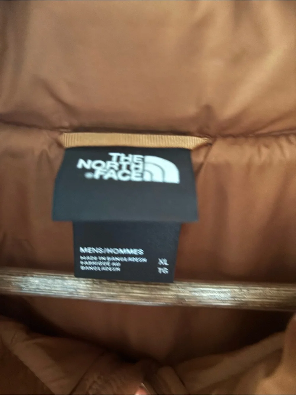 The North Face Men’s Quilted Puffer Jacket — Rust Brown